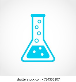 Conical Flask Icon Isolated on White Background