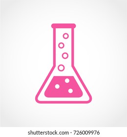 Conical Flask Icon Isolated on White Background