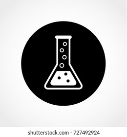 Conical Flask Icon Isolated on White Background