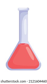 Conical Flask Icon On White Background