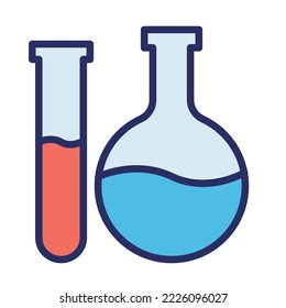 Conical Flask Vector Icon which can easily modify or edit

