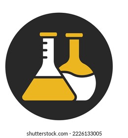 Conical Flask Vector Icon which can easily modify or edit

