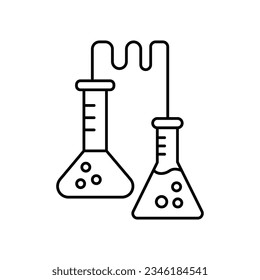 Conical flask vector icon which can easily modify or edit

