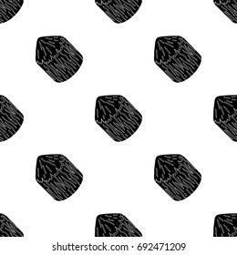 Conical log. Canada single icon in black style vector symbol stock illustration web.