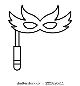 Conical mask Vector Icon Fully Editable

