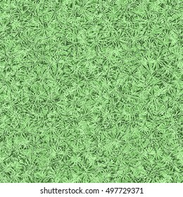 Conifer texture. Seamless vector pattern. Nature background.