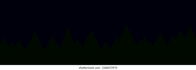 Coniferous forest against the background of the night sky