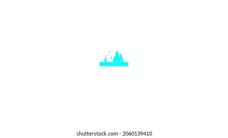 Coniferous forest on a white background