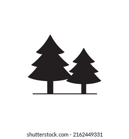 Coniferous icon line style icon, style isolated on white background