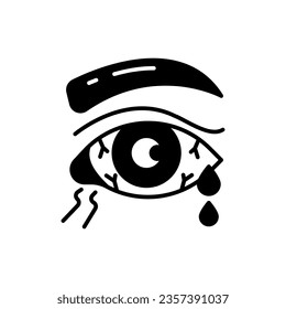 Conjunctivitis icon in vector. Illustration