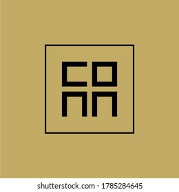 CONN / C0NN initial logo monogram, and can be editable