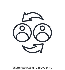 connec icon. vector.Editable stroke.linear style sign for use web design,logo.Symbol illustration.