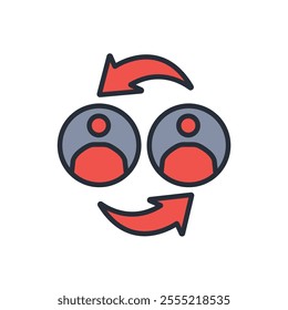 connec icon. vector.Editable stroke.linear style sign for use web design,logo.Symbol illustration.