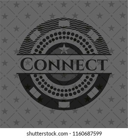 Connect black emblem