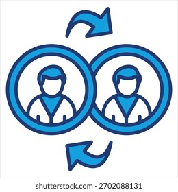 Conectar la Ilustración vectorial Blue Icon
