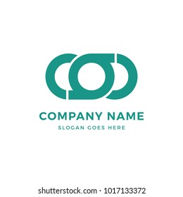 Connect Chain Letter Logo Design 