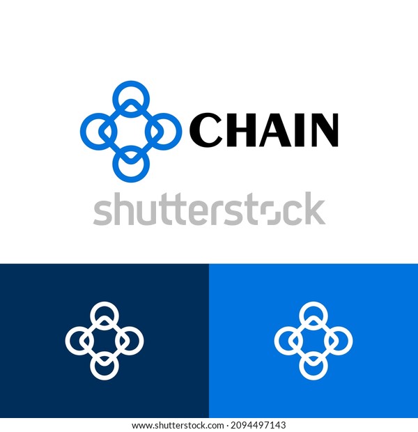 Connect Chain Logo Design Concept Tech Stock Vector (Royalty Free ...