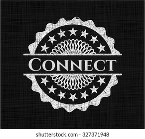 Connect with chalkboard texture