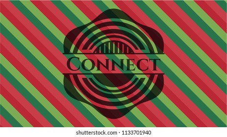 Connect christmas emblem.
