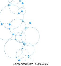 Connect circle and point with intersections.