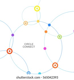 Connect circle and point with intersections.