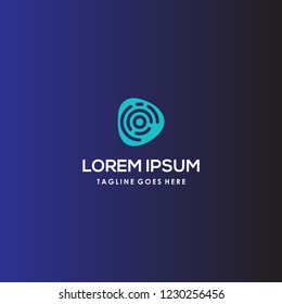 Connect communication technology icon symbol vector, abstract logo icon design