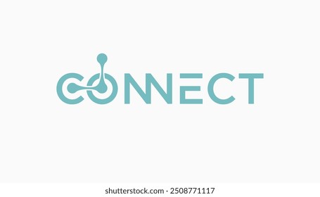 connect connections logo template vector illustration icon element
