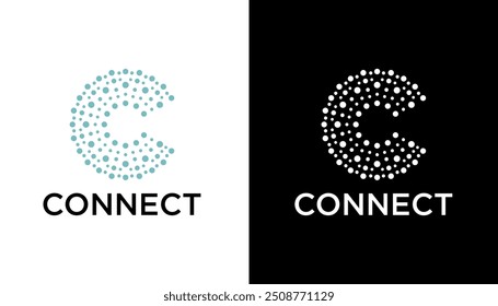 Elemento de icono de Ilustración vectorial de Plantilla de logotipo de conexiones de conexión