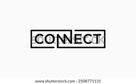 connect connections logo template vector illustration icon element
