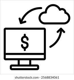 Connect Data Icon Element For Design