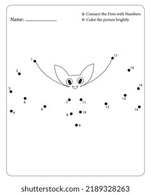 Connect Dot To Dot Hallloween Coloring Pages For Kids. Dot To Dots for Kids. Halloween Coloring Pages