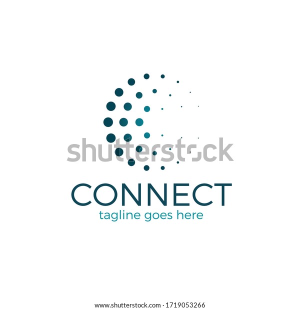 Connect Dot Sphere Logo Letter C Stock Vector (Royalty Free) 1719053266