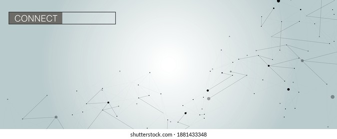 Conectar los puntos de fondo. Biología, antecedentes científicos. Concepto tecnológico. Elemento de diseño de polígono bajo