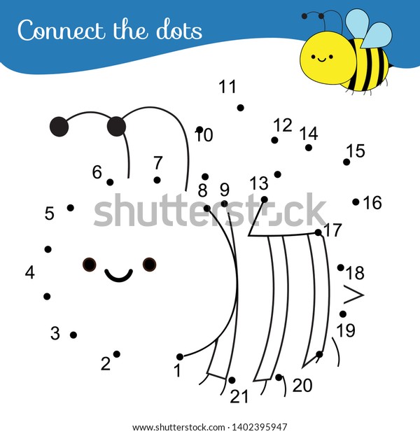 Connect Dots Dot Dot By Numbers Stock Vector Royalty Free