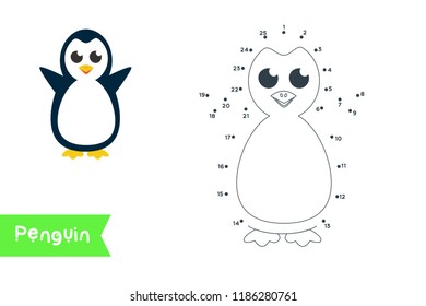 Connect the dots to draw and color it. Animal vector