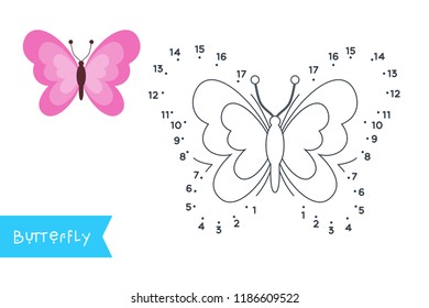 Connect the dots to draw and color it. Animal vector