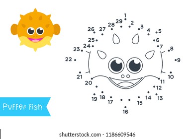 Connect the dots to draw and color it. Animal vector
