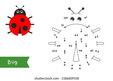 Connect the dots to draw and color it. Animal vector