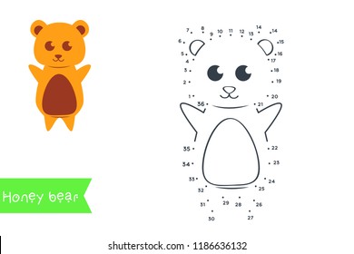 Connect the dots to draw and color it. Animal vector
