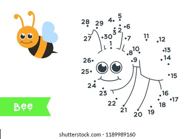 Connect the dots to draw and color it. Animal vector