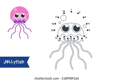 Connect the dots to draw and color it. Animal vector