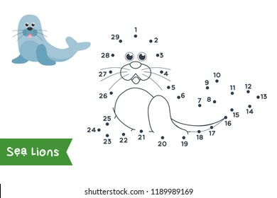 Connect the dots to draw and color it. Animal vector