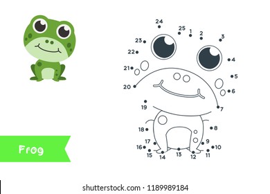 Connect the dots to draw and color it. Animal vector