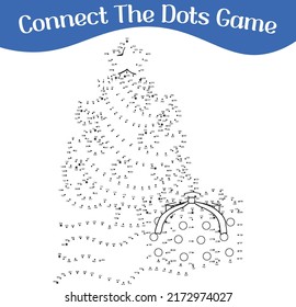 
connect the dots, draw game, kids puzzle work sheet,  Christmas puzzle,