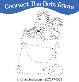 
connect the dots, draw game, kids puzzle work sheet,  Christmas puzzle,