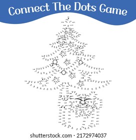 
connect the dots, draw game, kids puzzle work sheet,  Christmas puzzle,