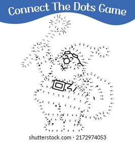 
connect the dots, draw game, kids puzzle work sheet,  Christmas puzzle,