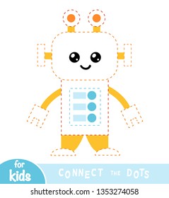 Connect The Dots, Education Game For Children, Robot