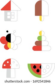 Conecte los puntos. Juego educativo para niños