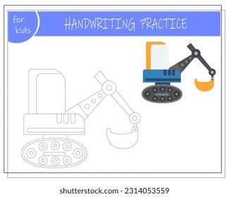 Connect the dots, educational game for kids, cartoon car.